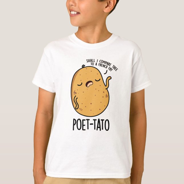 Poet-tato Funny Potato Pun  T-Shirt (Front)