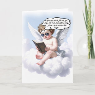 Poetic Cherub Wisdom Greeting Card