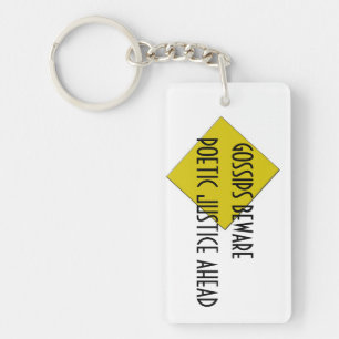 POETIC JUSTICE KEYCHAIN