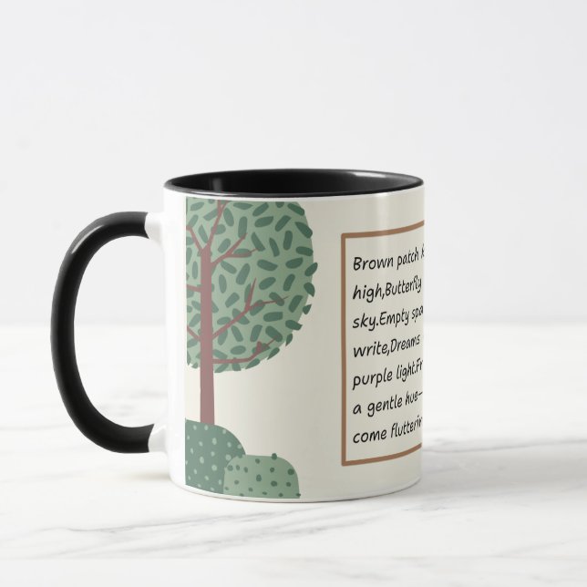 Poetic Pause Kitty Mug (Left)