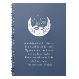 Poetic Prompt for Self-Reflection Journalling Notebook