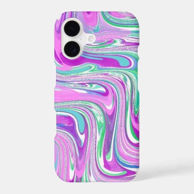 Poetic Purple Swirl Abstract (Back)