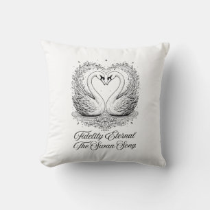 Poetic Swan T-Shirt, Mug Throw Pillow