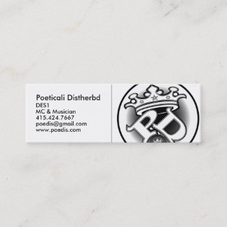 Poeticali Distherbd, carte de MC