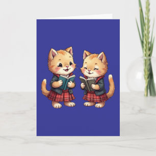 Poetophile Felines of Scotland Holiday Card