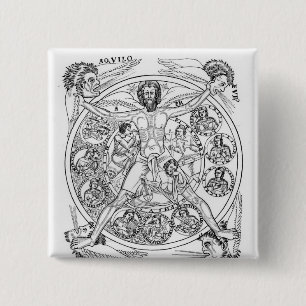 Poetry and Music 2 Inch Square Button