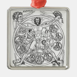 Poetry and Music Metal Ornament