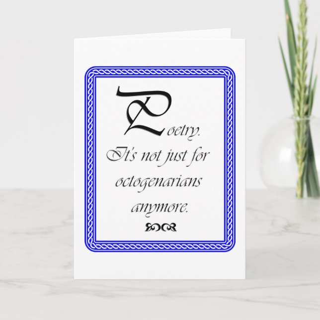 Poetry  card (Front)