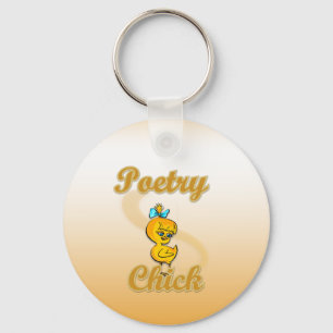 Poetry Chick Keychain