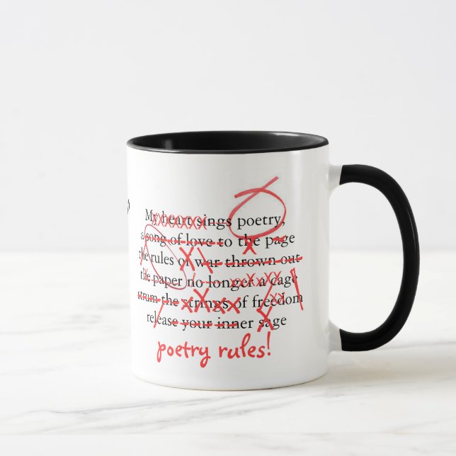 Poetry Group Edit Me Mug (Right)