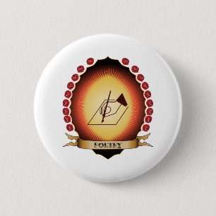 Poetry Mandorla 2 Inch Round Button