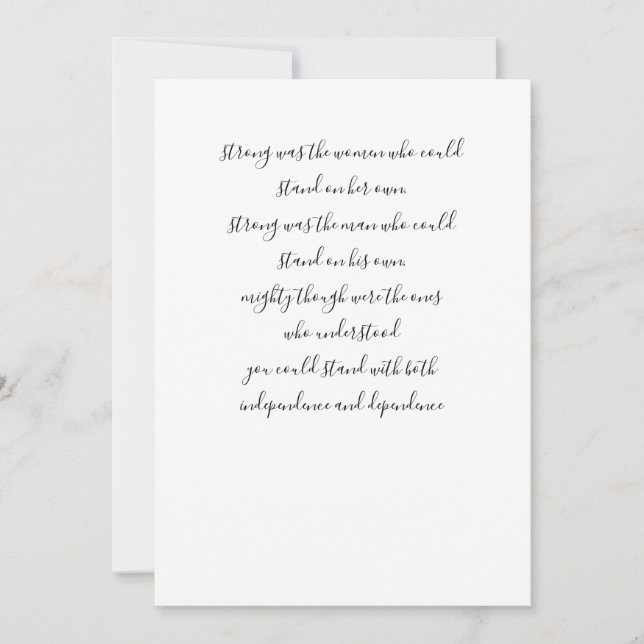 Poetry meets holiday card (Front)