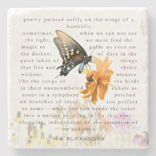 “Poetry Painted Softly” – Coaster