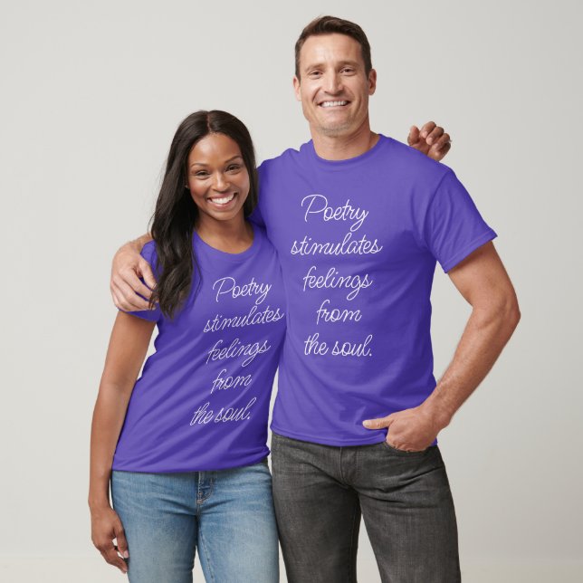 Poetry Stimulates Basic Dark T-Shirt (Unisex)
