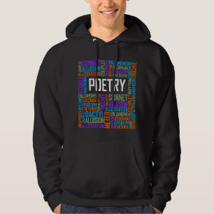 Poetry Words Lover Gift Poet Writing Poem Writer G Hoodie