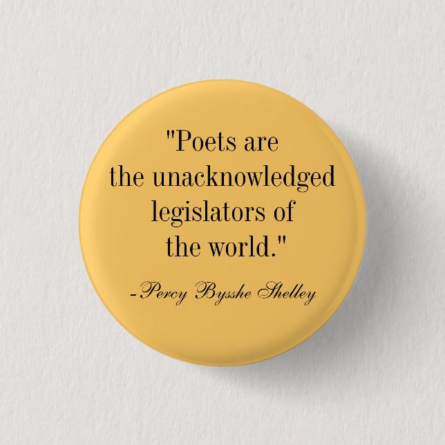 Poets 1 Inch Round Button (Front)