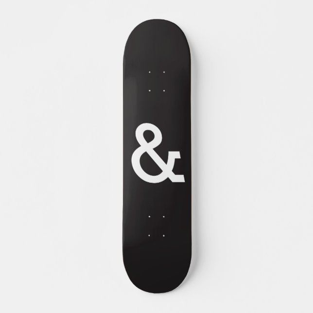 Poets and Thieves "The Name" Black Skateboard (Front)