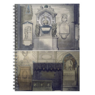 Poets' Corner, plate F from 'Westminster Abbey', e Notebook