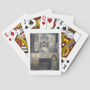 Poets' Corner, plate F from 'Westminster Abbey', e Playing Cards