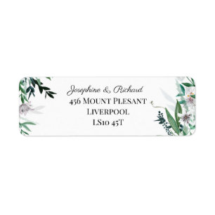 Poets Garden, Return Address Lable