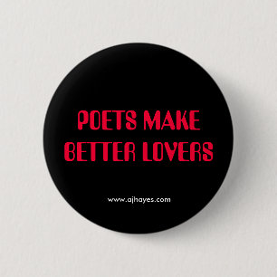POETS MAKE BETTER LOVERS w/Website 2 Inch Round Button