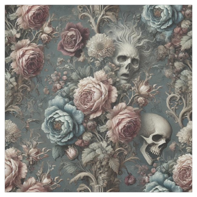 Poets Pending – Gothic Statement Tile Fabric (Swatch)