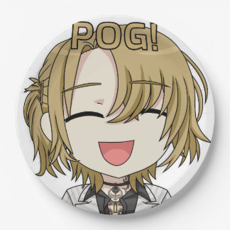 Pog! Chibi Paper Plates - Luca Kaneshiro Fanart