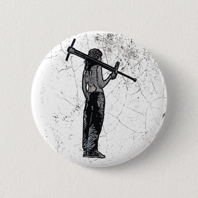 Pogo Warrior Button (Front)