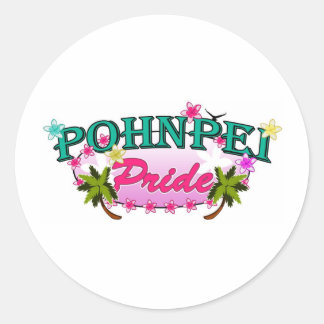 Pohnpei Pride Classic Round Sticker