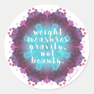 Poids ne mesure pas l'échelle de beauté / Sticker 