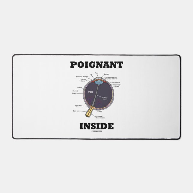 Poignant Eye (I) Inside Anatomical Eyeball Desk Mat (Front)