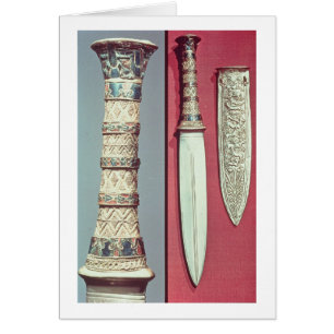 Poignard d'or et gaine, trésor de Tutankhamun,