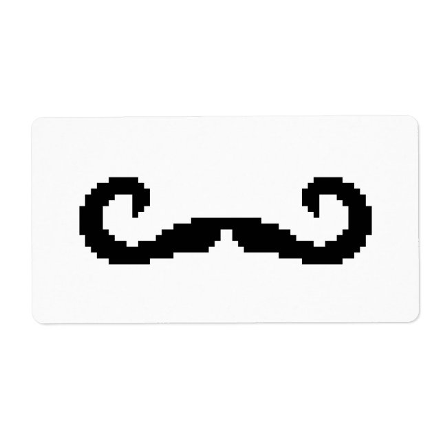 Poignée de 8 bits Pixel Moustache (Devant)