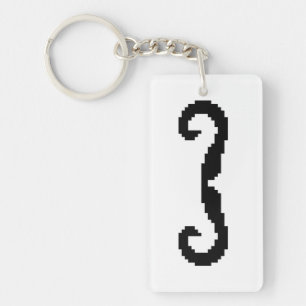 Poignée de 8 bits Pixel Moustache