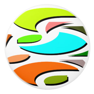 Poignée de céramique design et colorée