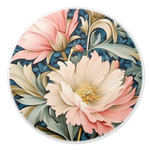 Poignée de porte - Art Nouveau Fleur rose