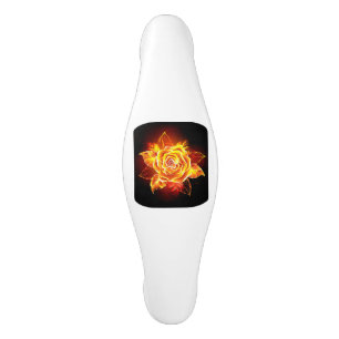 Poignée De Porte En Céramique Blooming Fire Rose