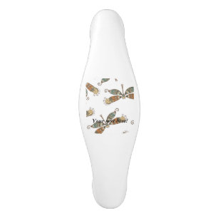 Poignée De Porte En Céramique Dragonfly Imaginaire
