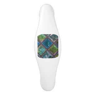 Poignée De Porte En Céramique Tuiles multicolores brillantes en céramique