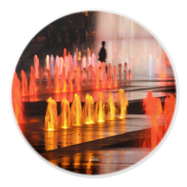 Poignée de porte, photo, silhouette homme ceramic knob (Front)