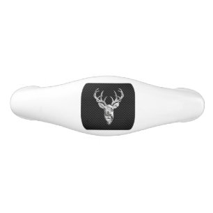 Poignée De Tiroir En Céramique Argent Chrome Cerf sur le style de fibre de carbon