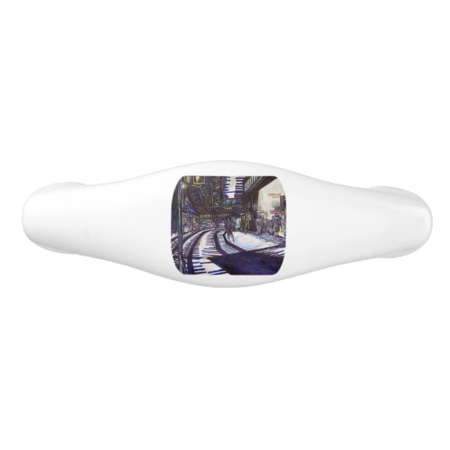 Poignée De Tiroir En Céramique Dusting the Piano (Devant)