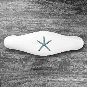 Poignée De Tiroir En Céramique Poche à doigt bleu