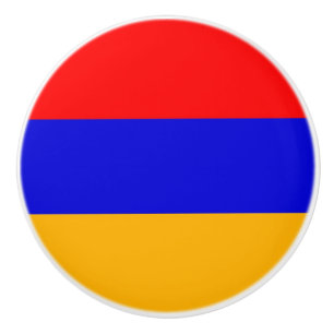 Poignée en céramique avec drapeau d'Arménie