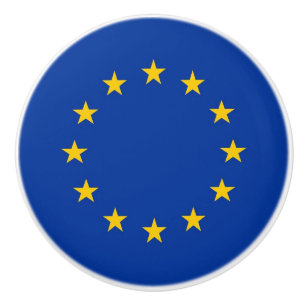 Poignée en céramique avec drapeau de l'Union europ