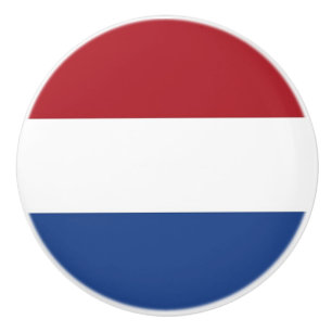 Poignée en céramique avec drapeau de Pays-Bas
