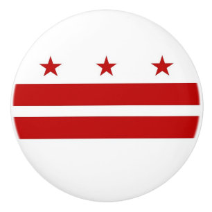 Poignée en céramique avec drapeau de Washington DC