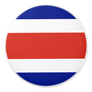 Poignée en céramique avec drapeau du Costa Rica