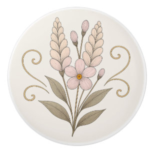 Poignée en Céramique soft pink vintage handle Ceramic Knob