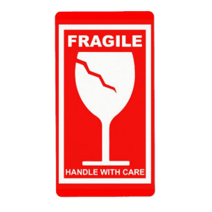 Poignée fragile avec soin